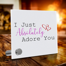 Load image into Gallery viewer, I Just Absolutely Adore You - Glass Message Display and Choice of Gorgeous Pendant in Multi Styles - Shipping Included