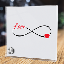 Load image into Gallery viewer, Infinity Love - Glass Message Display and Choice of Gorgeous Pendant in Multi Styles - Shipping Included