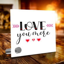 Load image into Gallery viewer, Love You More - Glass Message Display and Choice of Gorgeous Pendant in Multi Styles - Shipping Included