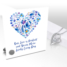 Load image into Gallery viewer, Our Love Is Perfect - Glass Message Display and Choice of Gorgeous Pendant in Multi Styles - Shipping Included