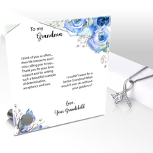 Load image into Gallery viewer, To My Grandma, Thank You - Glass Message Display and Choice of Gorgeous Pendant in Multi Styles - Shipping Included