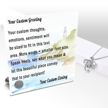 Load image into Gallery viewer, Personalize Your Thoughts & Emotions with Our Luxury Watercolor Lighthouse Gift Set: Glass Message Card and Stunning Pendant - Shipping Included