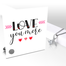 Load image into Gallery viewer, Love You More - Glass Message Display and Choice of Gorgeous Pendant in Multi Styles - Shipping Included