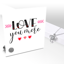 Load image into Gallery viewer, Love You More - Glass Message Display and Choice of Gorgeous Pendant in Multi Styles - Shipping Included