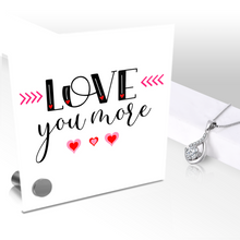 Load image into Gallery viewer, Love You More - Glass Message Display and Choice of Gorgeous Pendant in Multi Styles - Shipping Included