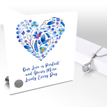 Load image into Gallery viewer, Our Love Is Perfect - Glass Message Display and Choice of Gorgeous Pendant in Multi Styles - Shipping Included