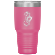 Load image into Gallery viewer, Chinese Art Dragon, 30oz Insulated Travel Tumbler, Laser Etched, Multi Colors, Shipping Included