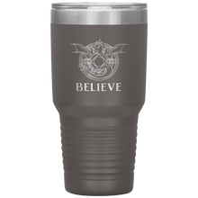 Load image into Gallery viewer, Dragon - BELIEVE, 30oz Insulated Travel Tumbler, Laser Etched, Multi Colors, Shipping Included