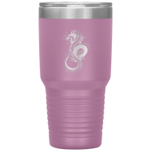 Load image into Gallery viewer, Chinese Art Dragon, 30oz Insulated Travel Tumbler, Laser Etched, Multi Colors, Shipping Included