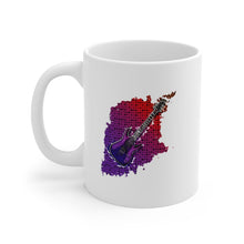 Load image into Gallery viewer, Rock and Roll Electric Guitar Purple Background Mug 11oz/15oz Musician Gift Unisex Shipping Included