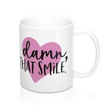 Load image into Gallery viewer, DAMN, THAT SMILE. Valentine Mug Multiple Sizes Unisex Gift Present Shipping Included
