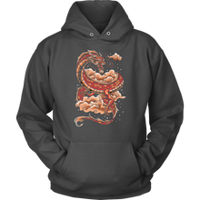 Load image into Gallery viewer, Tattoo Inspired Dragon Unisex Hoodie, Multi Colors, Extended Sizes Available, Shipping Included