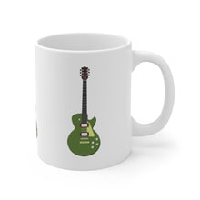 Load image into Gallery viewer, Green Electric Guitar X3 Mug 11oz/15oz Musician Gift Unisex Shipping Included
