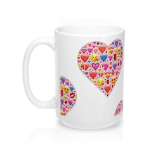 Load image into Gallery viewer, HEART EMOTICONS Pattern  Emojis Love Valentine Partner Mug 11oz/15oz Shipping Included