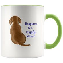 Load image into Gallery viewer, Red Doxie Happiness Accent Mug 11 oz - Free Shipping