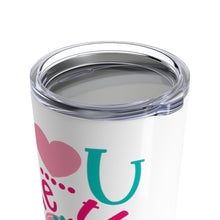 Load image into Gallery viewer, Tumbler Love You MORE THAN CUPCAKES Pattern Insulated 20 oz Coffee Lover Unisex Shipping Included