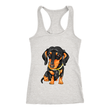 Load image into Gallery viewer, Dachshund Ladies Racerback Tank Multi Colors Free Shipping