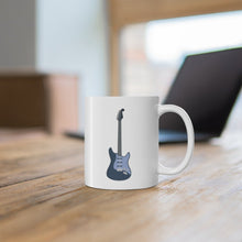 Load image into Gallery viewer, Steel Blue Electric Guitar X3 Mug 11oz/15oz Musician Gift Unisex Shipping Included