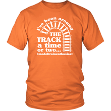 Load image into Gallery viewer, Been Around The Track Mens Unisex T-Shirt, Multiple Colors, Extended Sizes, Shipping Included