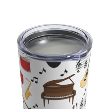 Load image into Gallery viewer, Musical Instrument All Over Pattern #1 Insulated Tumbler 10oz Unisex Gift Musician Shipping Included