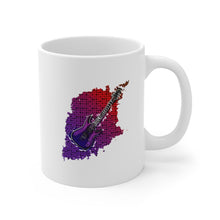 Load image into Gallery viewer, Rock and Roll Electric Guitar Purple Background Mug 11oz/15oz Musician Gift Unisex Shipping Included