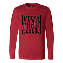 Load image into Gallery viewer, Model Train Legend - Unisex Long Sleeve T-Shirt, Multi Colors, Extended Sizes, Shipping Included