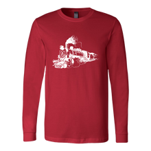 Load image into Gallery viewer, Distressed Steam Train Unisex Long Sleeve T-Shirt Extended Sizes Available Shipping Included