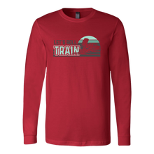 Load image into Gallery viewer, Let's Roll (Train) Retro - Unisex Long Sleeve T-Shirt, Multi Colors, Extended Sizes, Shipping Included