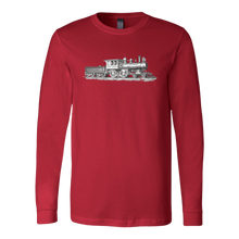 Load image into Gallery viewer, Vintage Locomotive Unisex Long Sleeve T-Shirt Extended Sizes Available Shipping Included