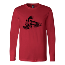 Load image into Gallery viewer, Distressed  Steam Train Unisex Long Sleeve T-Shirt Extended Sizes Available Shipping Included