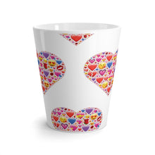 Load image into Gallery viewer, Latte Mug  HEART EMOTICONS 12 oz Shipping Included