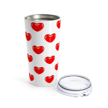 Load image into Gallery viewer, Tumbler JELLY BEAN HEARTS Pattern Insulated 20 oz Coffee Lover Unisex Shipping Included