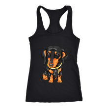 Load image into Gallery viewer, Dachshund Ladies Racerback Tank Multi Colors Free Shipping