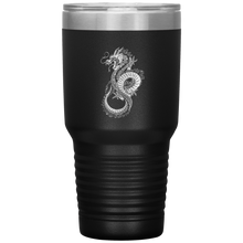 Load image into Gallery viewer, Chinese Art Dragon, 30oz Insulated Travel Tumbler, Laser Etched, Multi Colors, Shipping Included