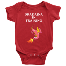 Load image into Gallery viewer, Dragon Drakaina in Training Baby Bodysuit Creeper Romper One-Piece, Shipping Included