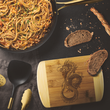 Load image into Gallery viewer, Chinese Art Dragon Bamboo Cutting Board, Two Sizes, Shipping Included