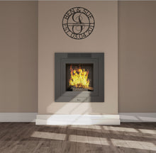 Load image into Gallery viewer, SPLIT NAME Monogram - Steel Sign, Multiple Sizes and Colors Available