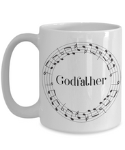 Load image into Gallery viewer, Godfather Music Wreath Mug 11oz Ceramic, Shipping Included