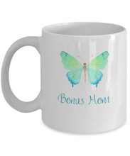 Load image into Gallery viewer, Bonus Mom Butterfly Mug 11oz/15oz Shipping Included