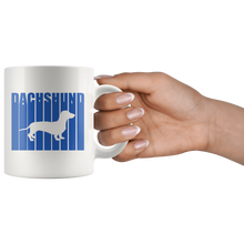 Load image into Gallery viewer, Retro Cool Dachshund Text Mug, 11 oz, Multiple Colors - Free Shipping