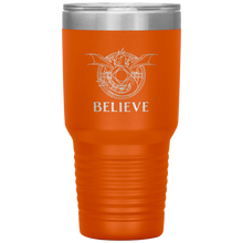 Load image into Gallery viewer, Dragon - BELIEVE, 30oz Insulated Travel Tumbler, Laser Etched, Multi Colors, Shipping Included