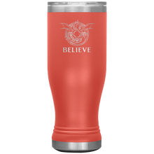 Load image into Gallery viewer, Dragon - BELIEVE, 20 oz Insulated Boho Travel Tumbler, Multi Colors, Shipping Included