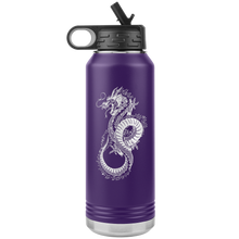 Load image into Gallery viewer, Chinese Art Dragon, 32oz Insulated Water Bottle, Multi Colors, Laser Etched, Shipping Included