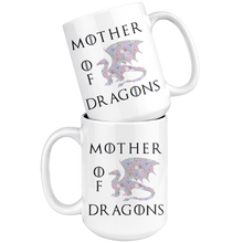 Load image into Gallery viewer, Mother of Dragons, Pastel Floral, 11oz & 15oz Mug Options, Free Shipping