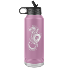 Load image into Gallery viewer, Chinese Art Dragon, 32oz Insulated Water Bottle, Multi Colors, Laser Etched, Shipping Included