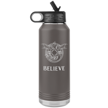 Load image into Gallery viewer, Dragon "Believe" 32oz Insulated Water Bottle, Laser Etched, Multi Colors, Shipping Included