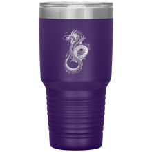 Load image into Gallery viewer, Chinese Art Dragon, 30oz Insulated Travel Tumbler, Laser Etched, Multi Colors, Shipping Included