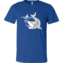 Load image into Gallery viewer, Biting Fish Graphic on Men's Unisex T-Shirt, Multi Colors, Extended Sizes, Shipping Included