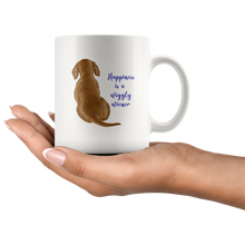 Load image into Gallery viewer, Doxie Happiness Mug, Red - 11 & 15 oz - FREE SHIPPING
