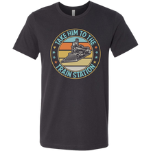Load image into Gallery viewer, Take Him to the Train Station - Mens T-Shirt, Multiple Colors, Extended Sizes, Shipping Included